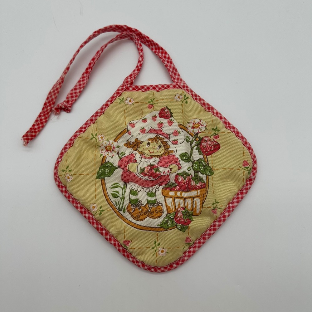 Vintage Strawberry Shortcake Potholder - 1980 American Greetings Cottagecore